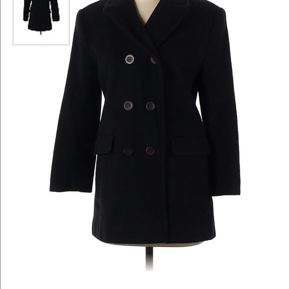 Kristen Blake Black Peacoat Exclusive to Nordstroms